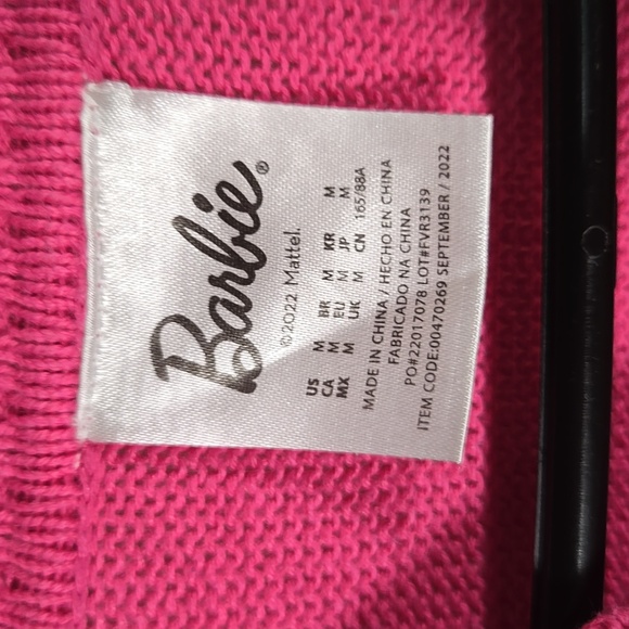 Barbie Pink and Green Ugly Holiday Sweater Size Medium. From Forever 21 - Picture 2 of 5